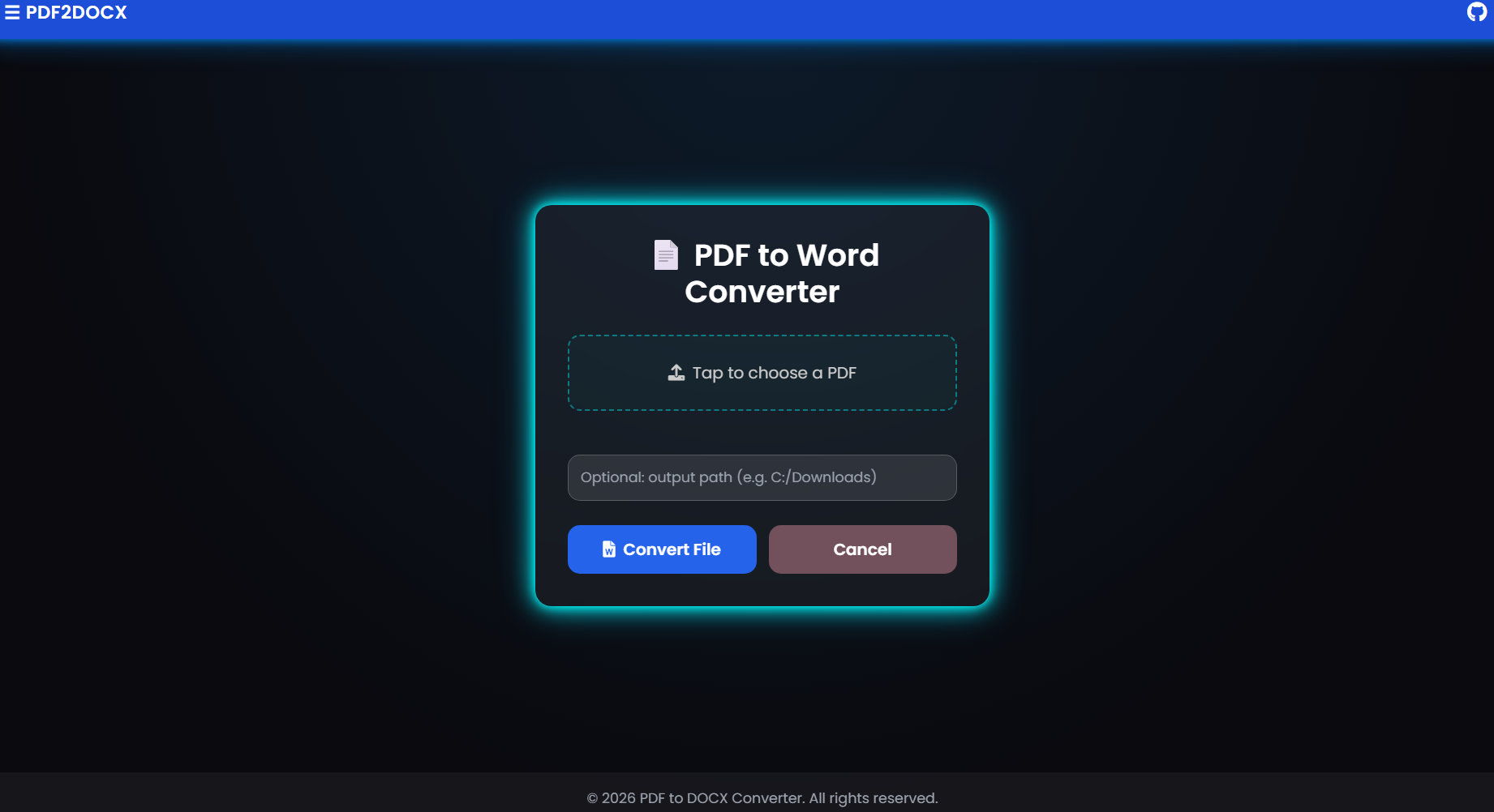 PDF 2 Word Converter